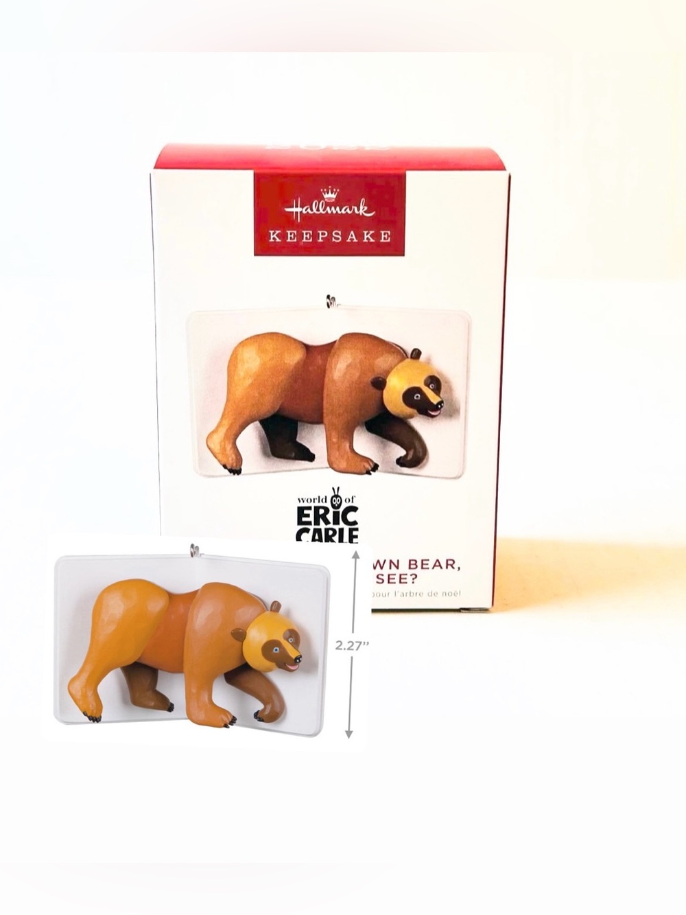 Hallmark Keepsake 2022 Brown Bear, Brown Bear, What do you see? Ornament